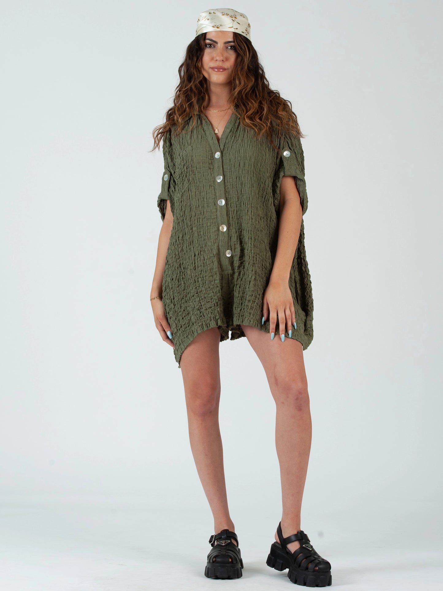 Lucca Liv Textured Boho Romper