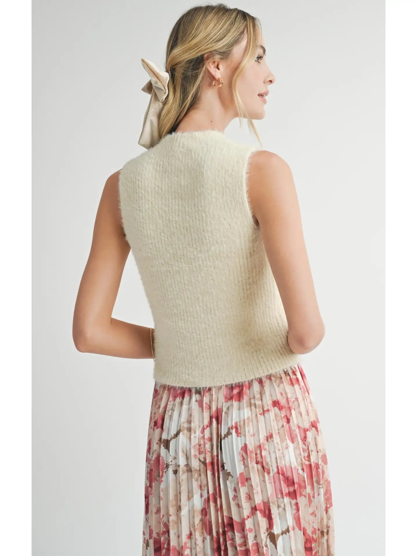 Sadie & Sage Tanna Fuzzy Sweater Tank