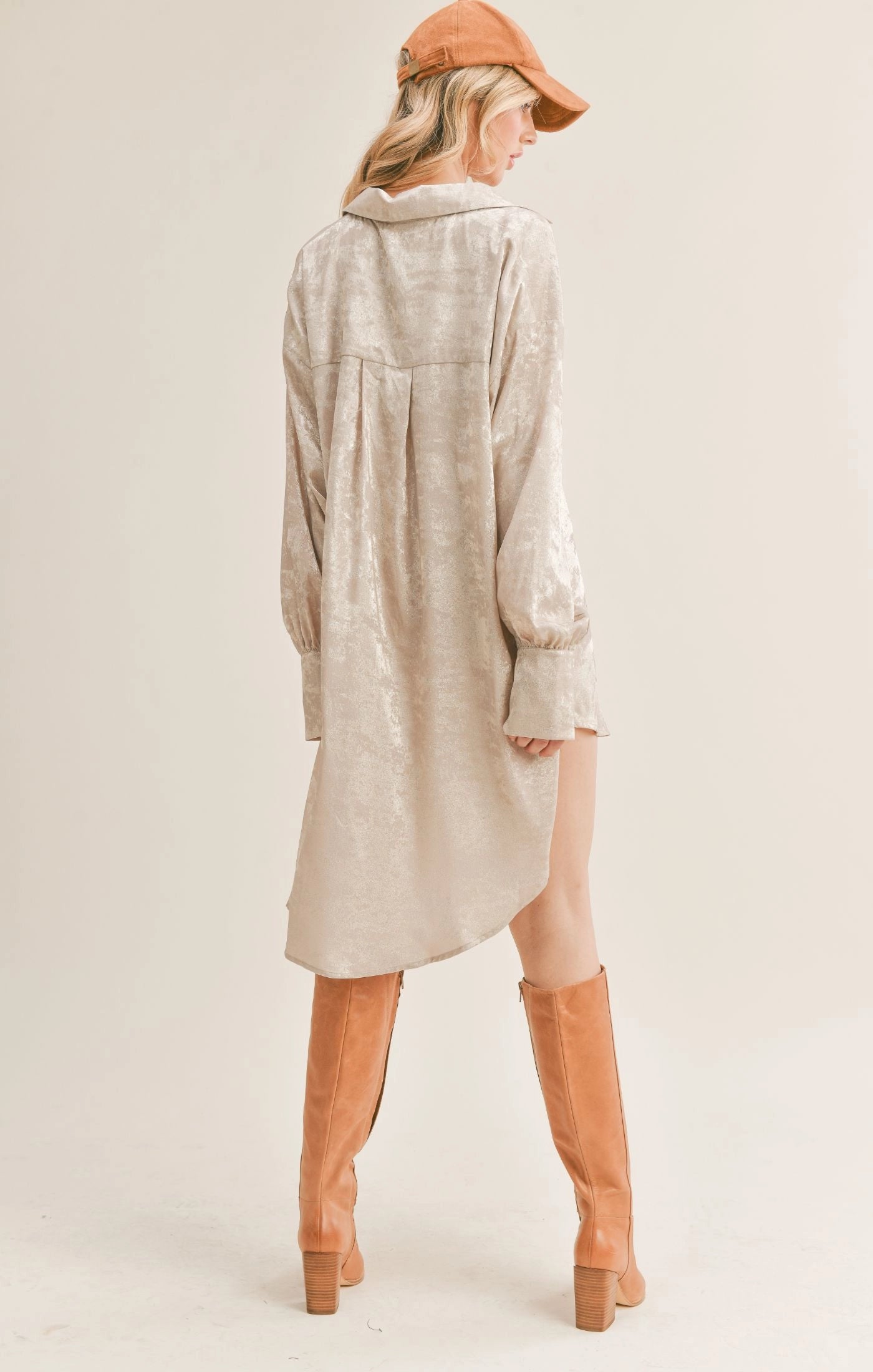 Sage the Label Luxe Life Oversized Shirt Dress