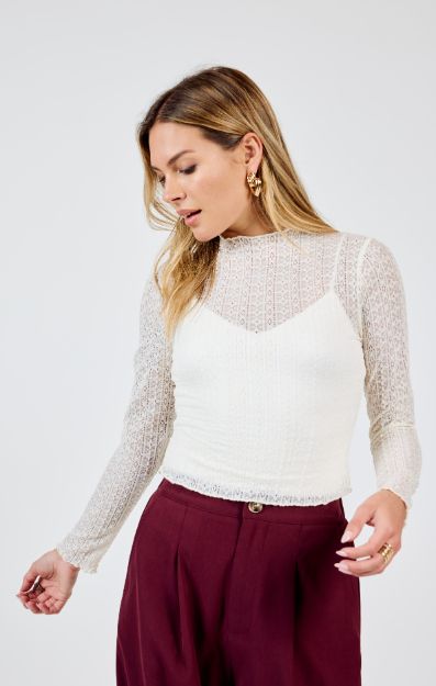 Sadie & Sage Flagship Stretch Lace Top