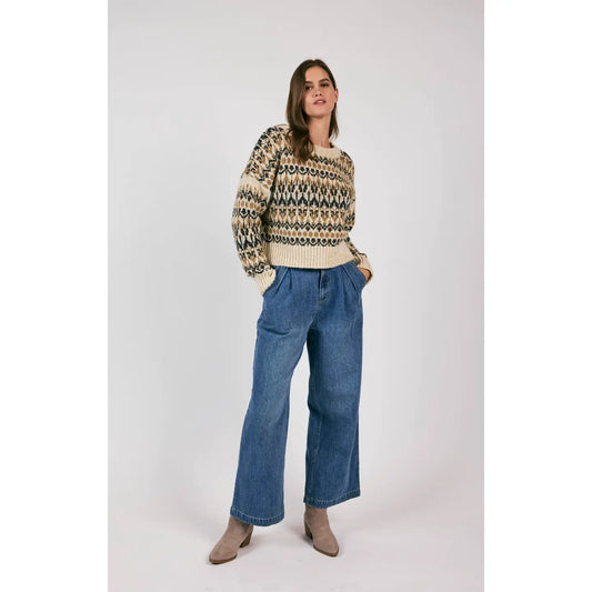 Sage the Label Rural Nordic Pattern Sweater