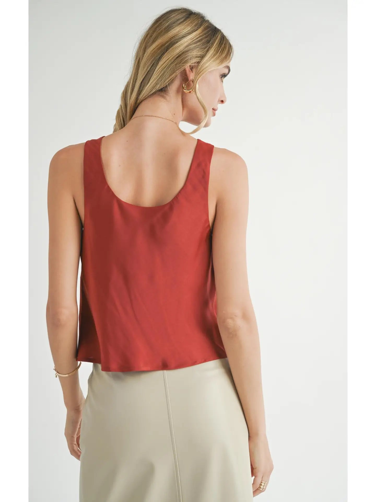 Sadie & Sage Picturesque Bias Cowl Top