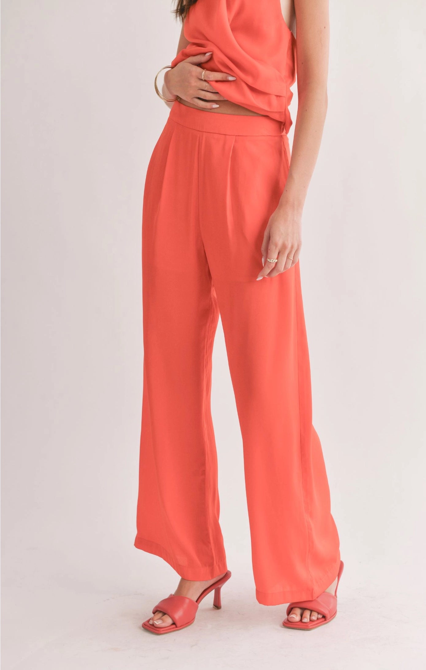 Sage the Label Dream Skies Pleated Wide Leg Pant