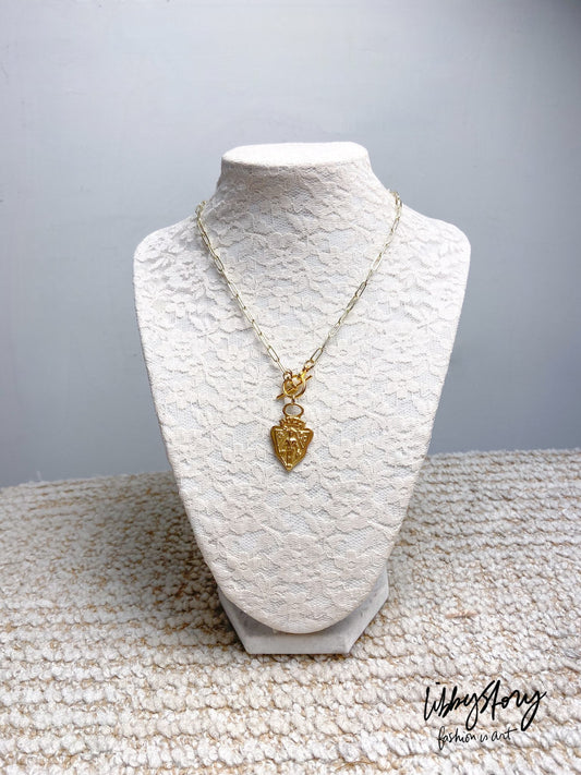 LS Upcycled GG Pendant 18kt Gold Chain Necklace