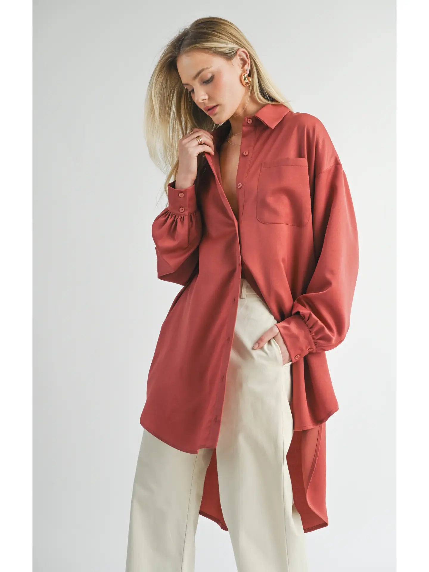 Sage the Label Jess Oversized Aline Shirt Dress