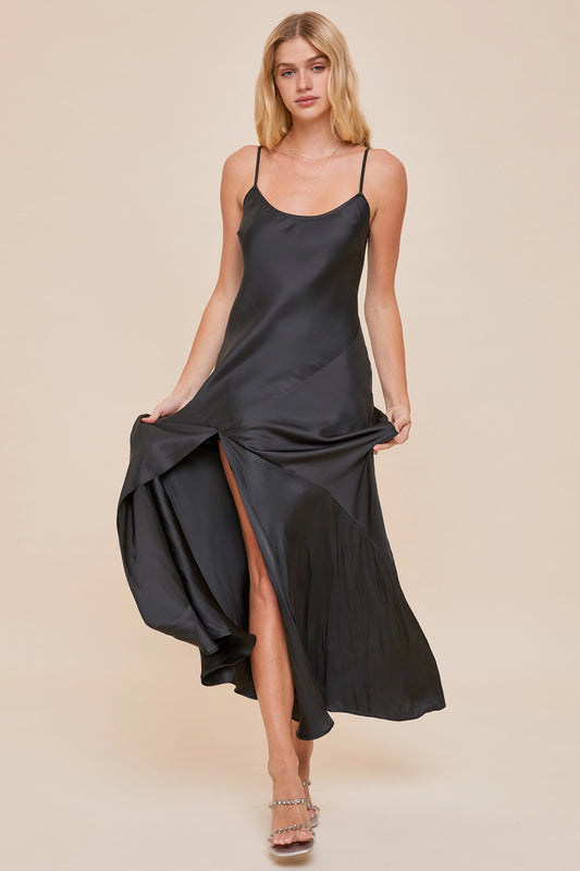 V-Neck Slit Maxi Dress