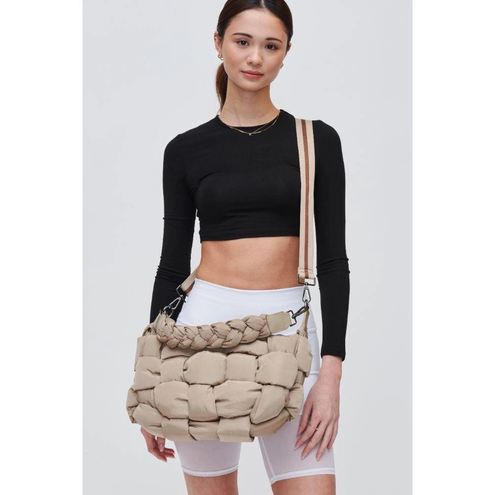 Sixth Sense Medium Woven Nylon Shoulder Bag