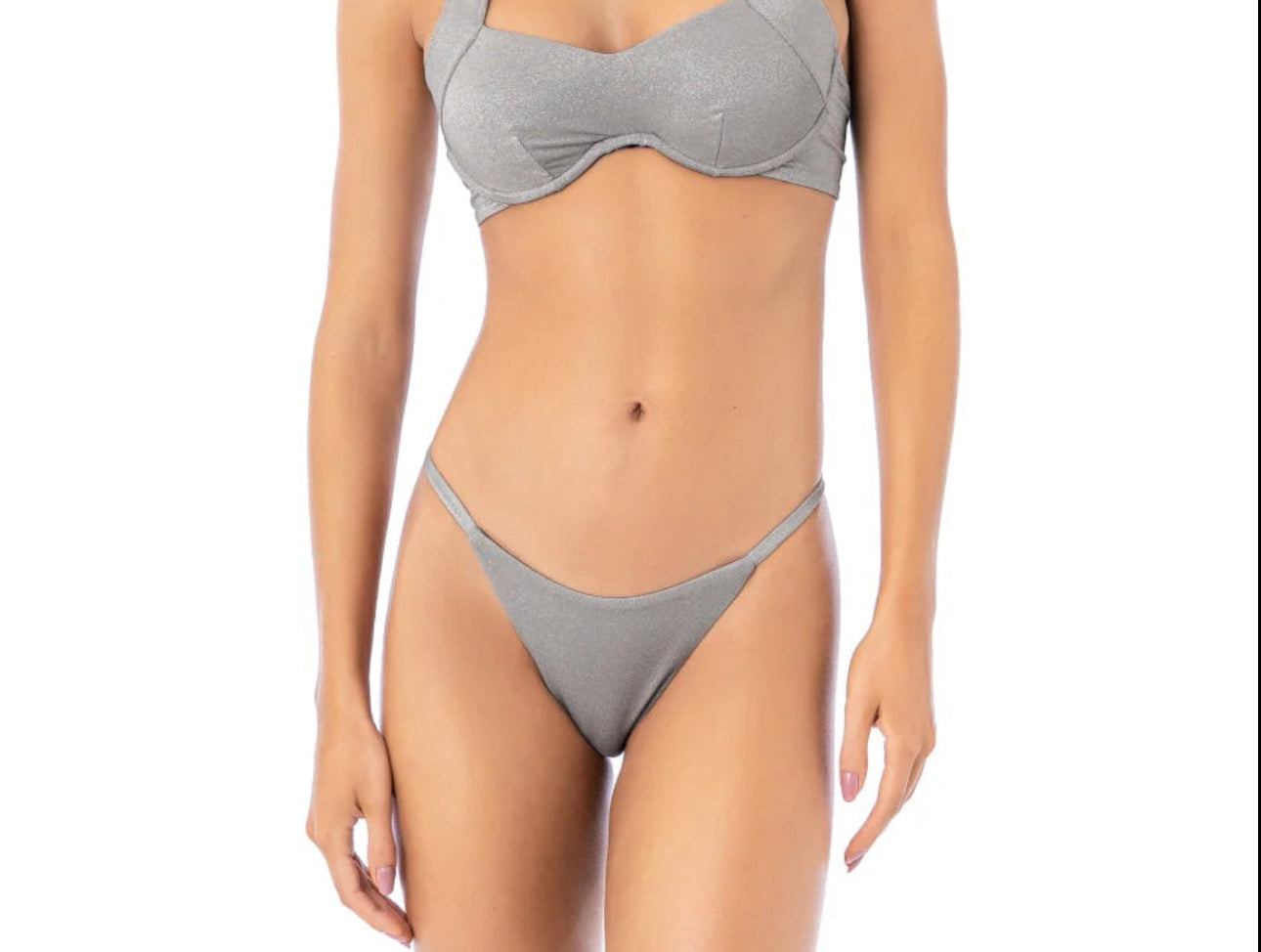 MAAJI SILVER SHINE MICRO MIDI BOTTOMS