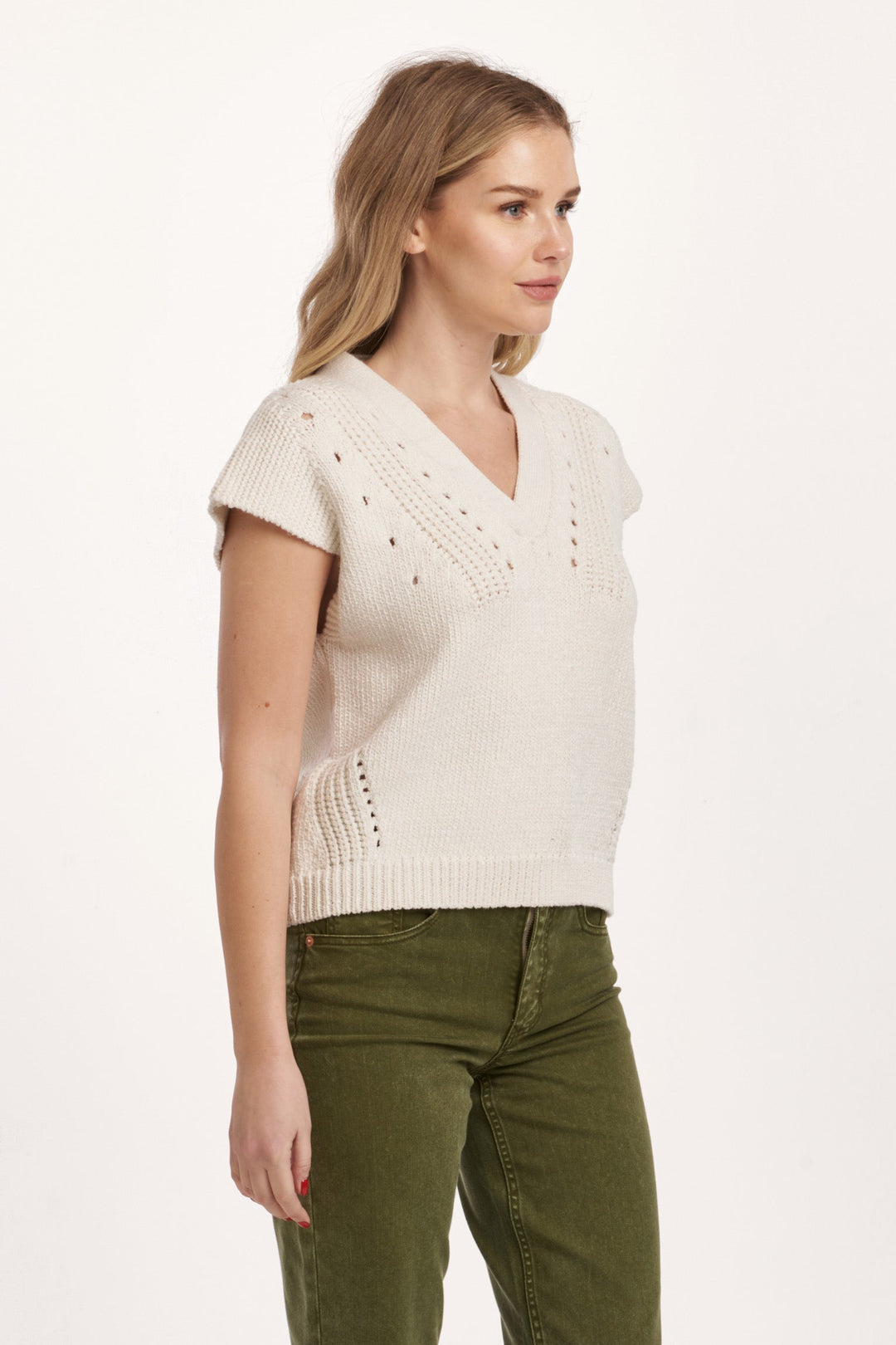 DEAR JOHN UNA CAP SLEEVE SWEATER