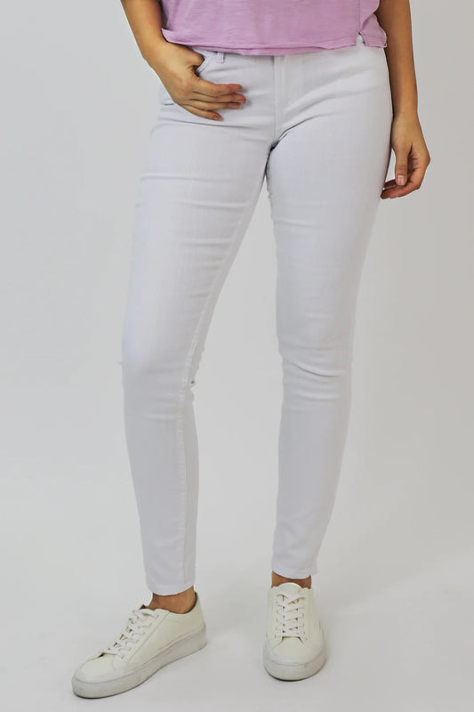 Dear John Blaire Optic White High Rise Straight