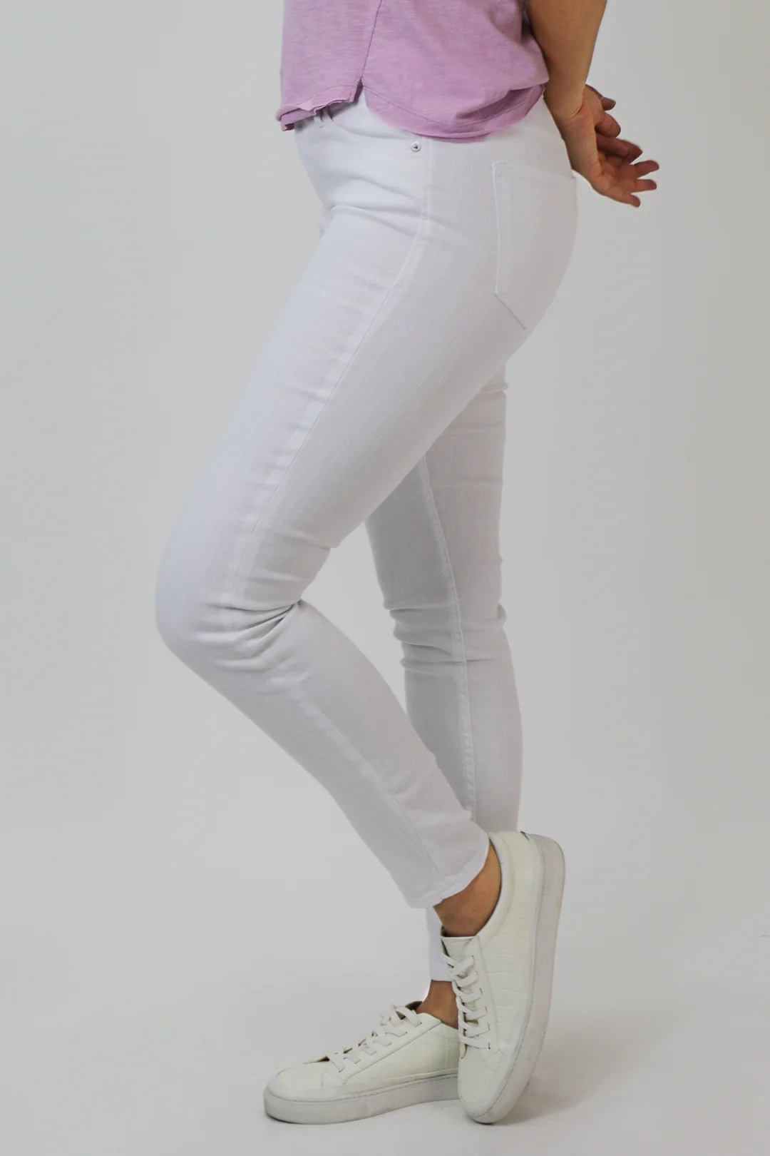 Dear John Blaire Optic White High Rise Straight