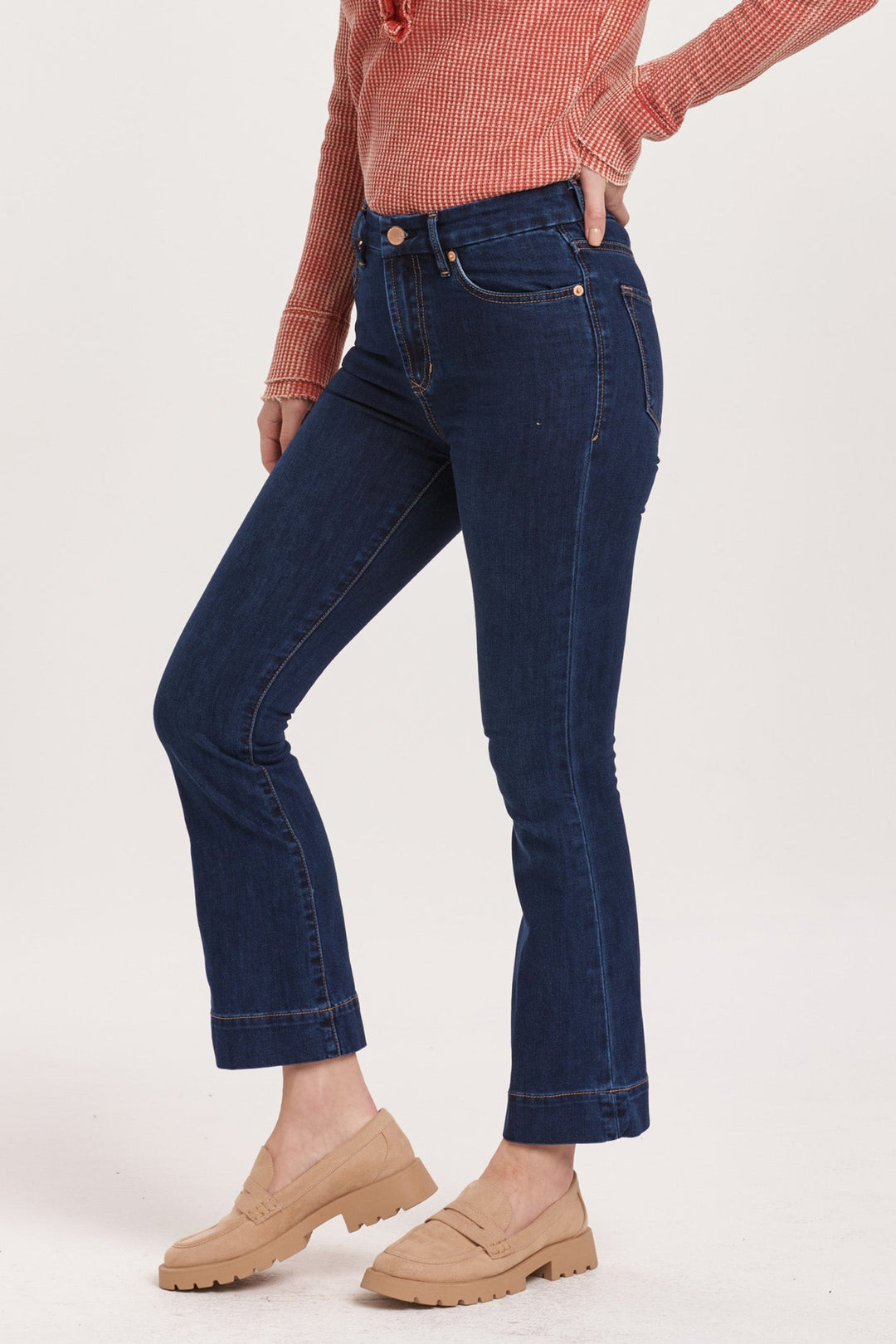 DEAR JOHN DENIM JEANNE CROP FLARE