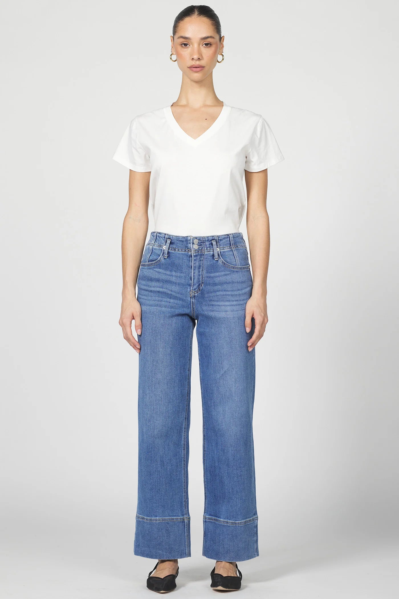 Dear John Holly Wide Hem Straight Jeans