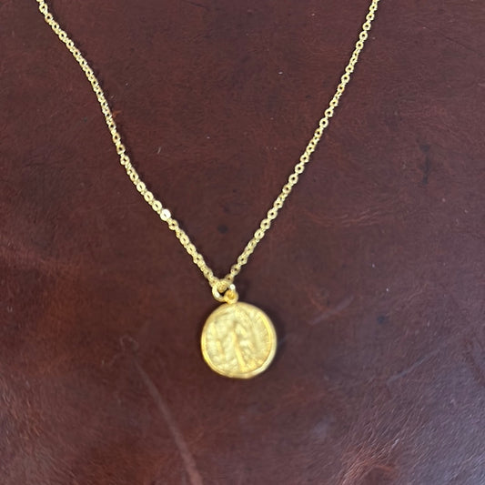 LUXE ATHENA COIN NECKLACE