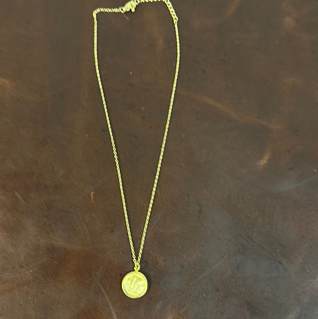 LUXE ATHENA COIN NECKLACE