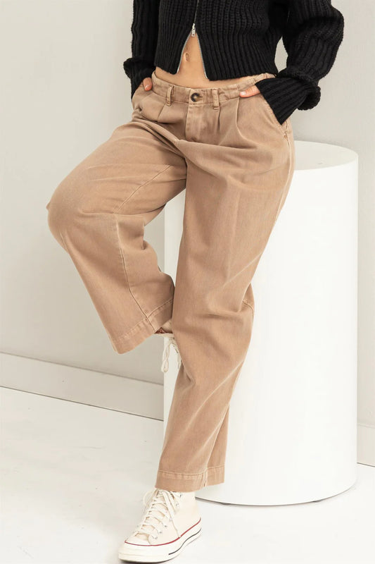 Simply Trendy Mid-Rise Wide Leg Pant
