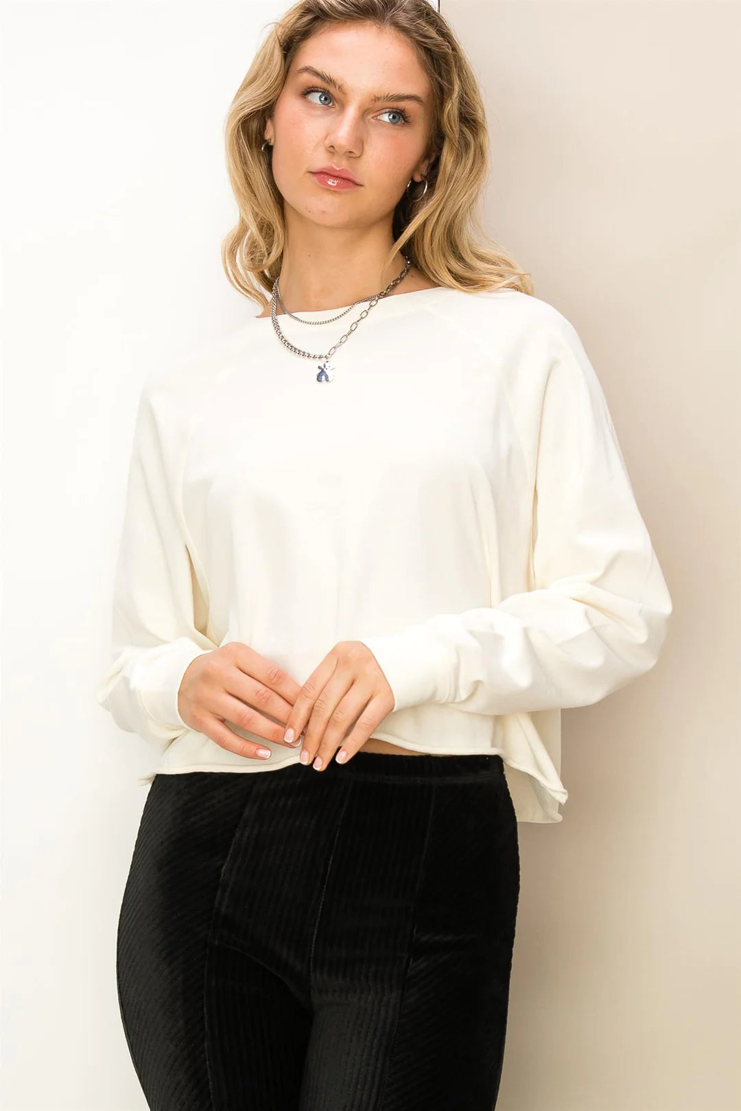 Hold Me Close Raglan-Sleeve Top