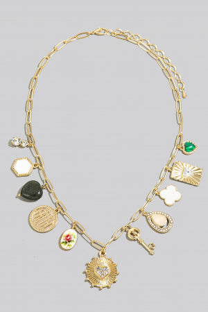 Assorted Charms Chain Necklace