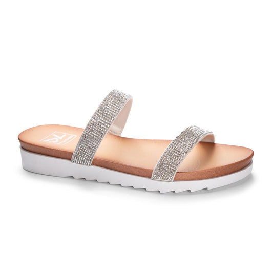 Dirty Laundry Champagne Stones Sandal