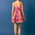 Organza Floral Mini Dress