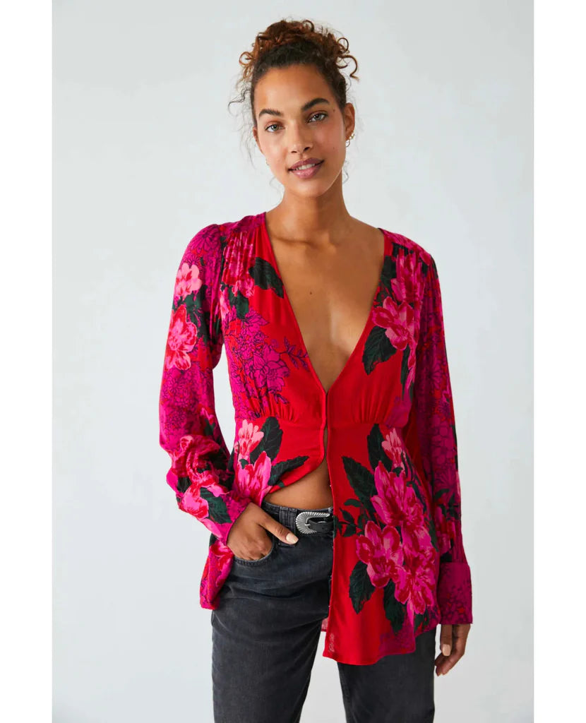 Free People Mikayla Printed Tunic Top