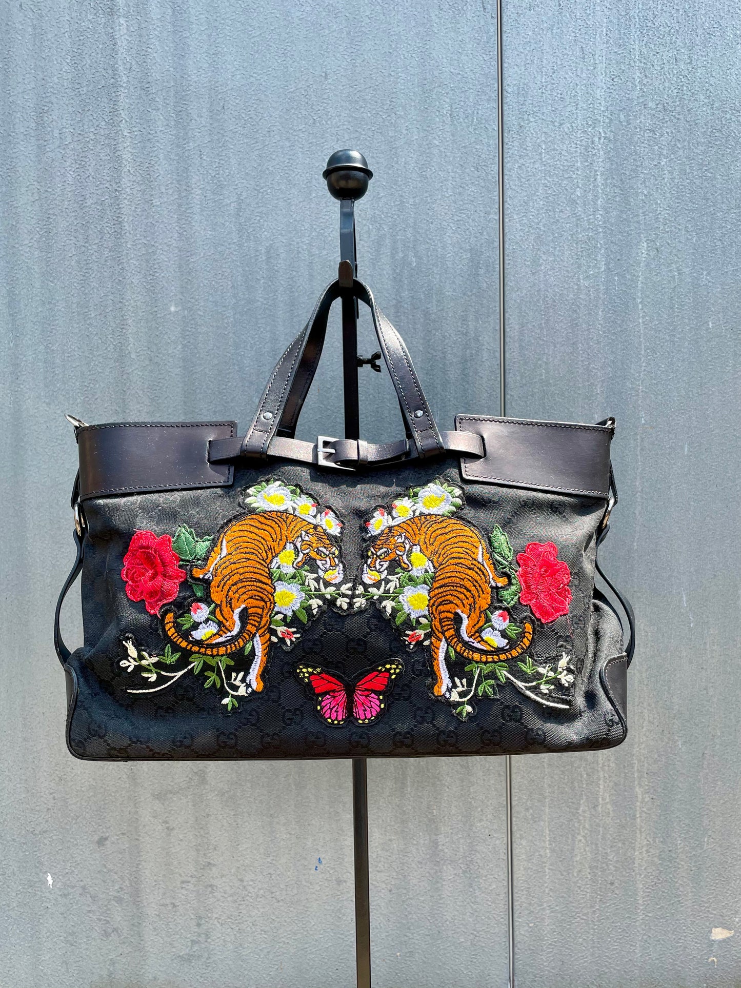 Libby Story Upcycled Designer Tiger Bag