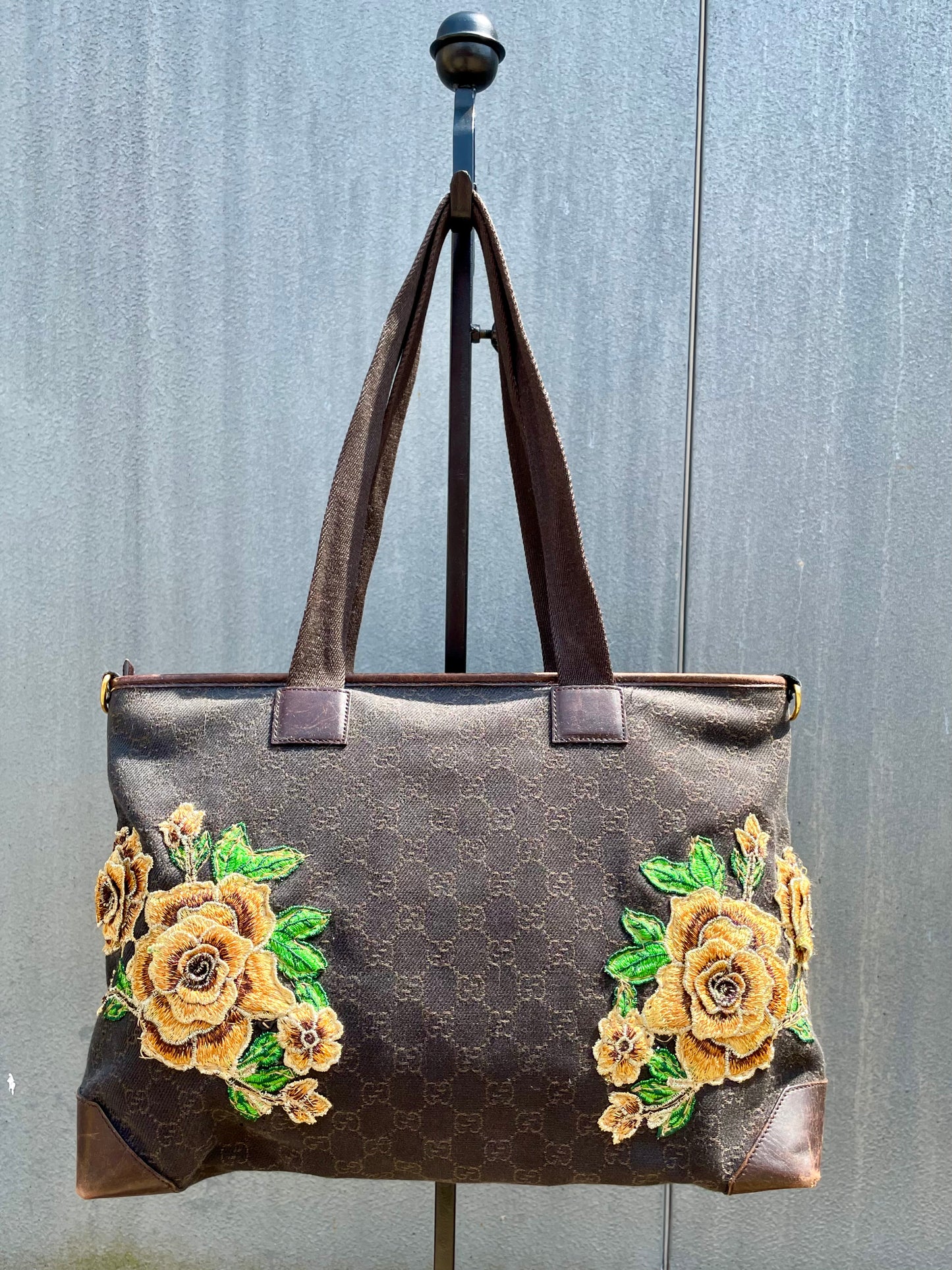 Libby Story Upcycled Floral Patch GG Bag