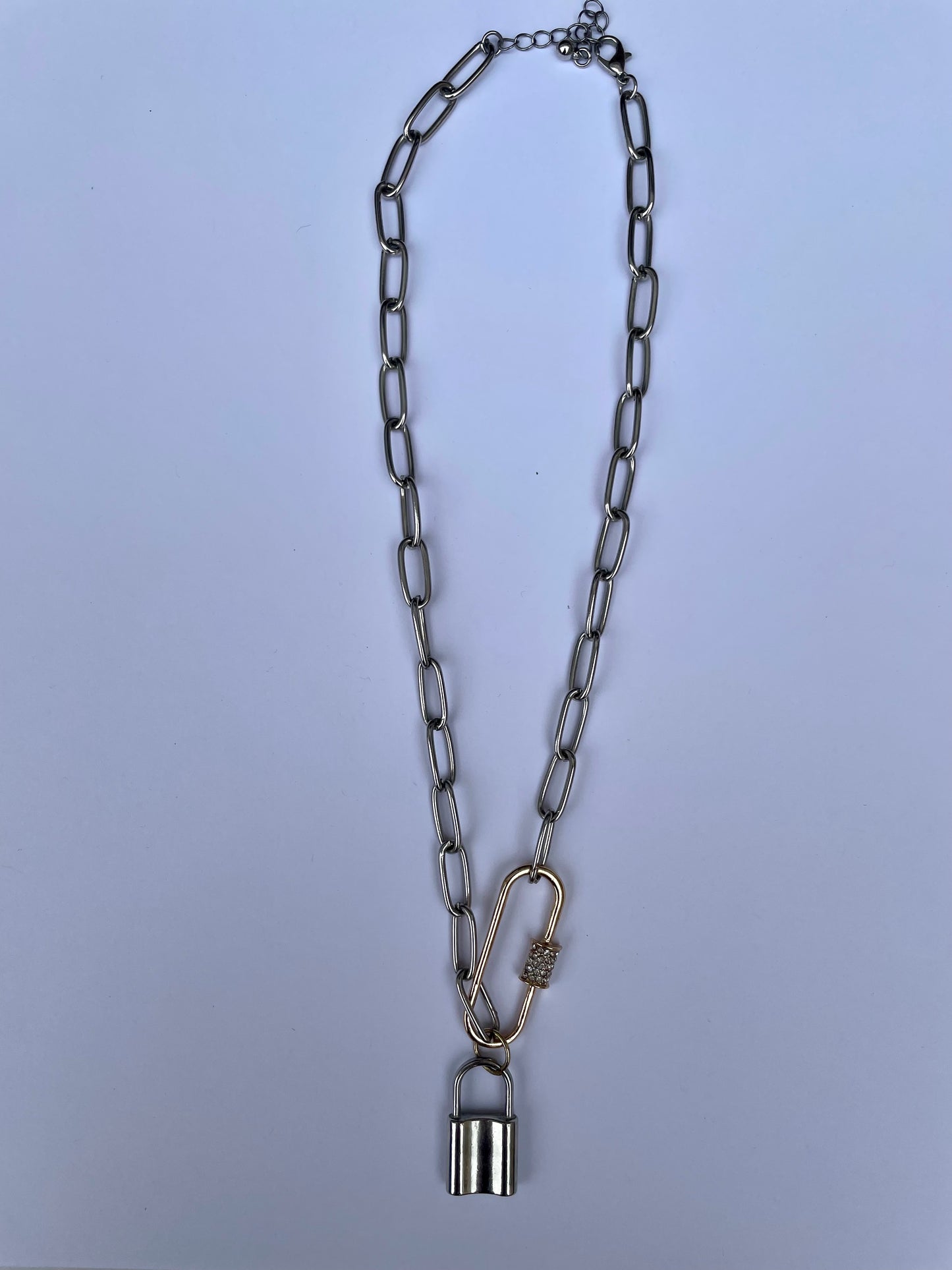 LS Lock & Pin Chain Necklace