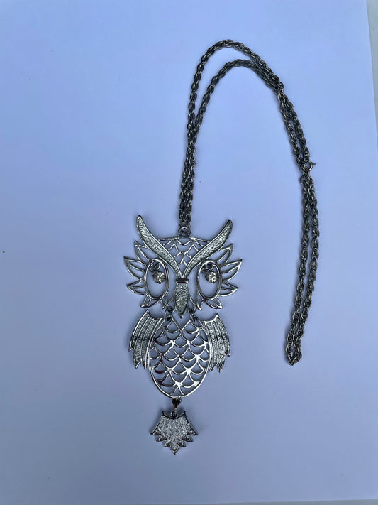 LS Vintage Owl Necklace