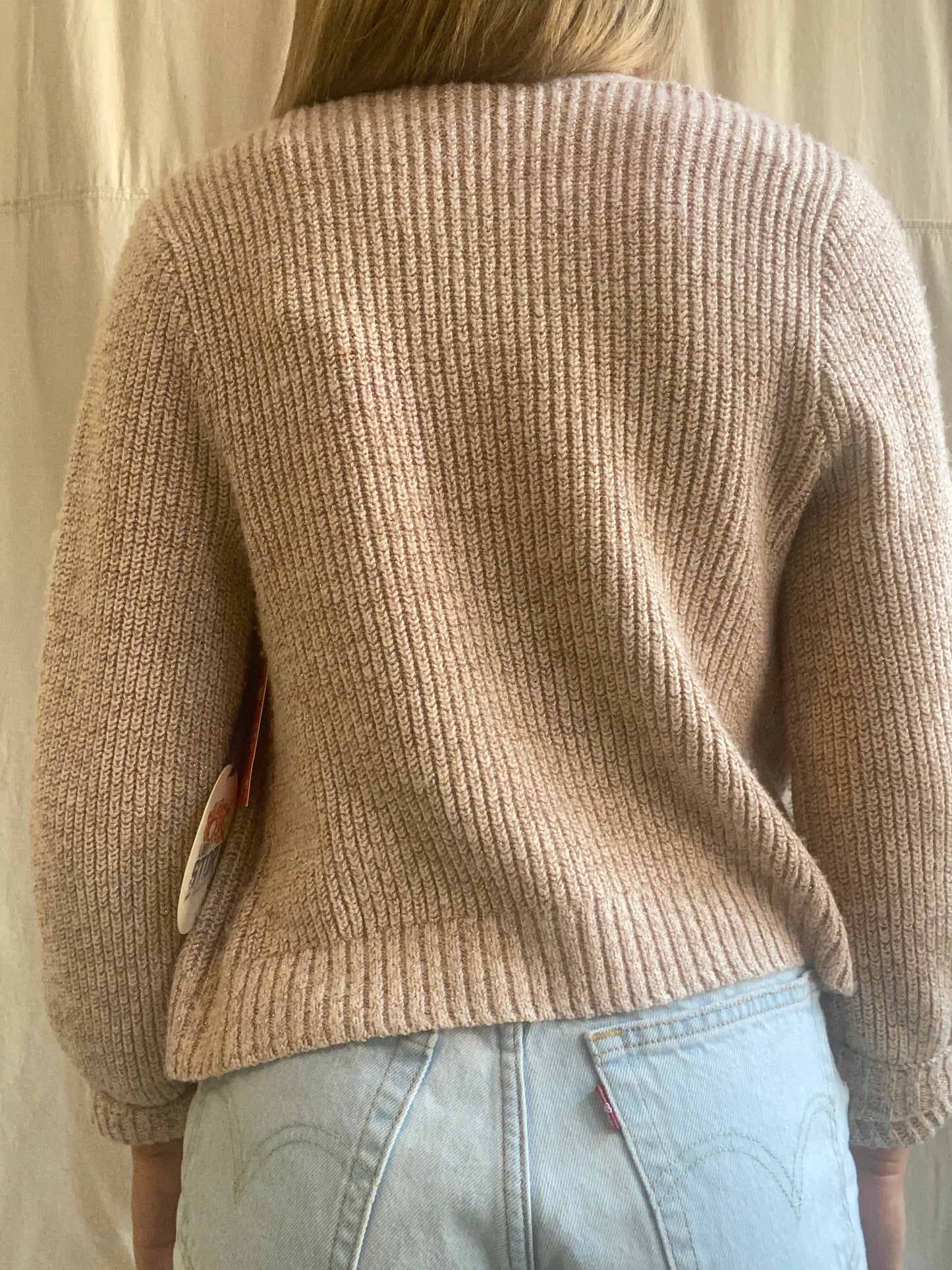 LS Vintage Button & Pin Sweater
