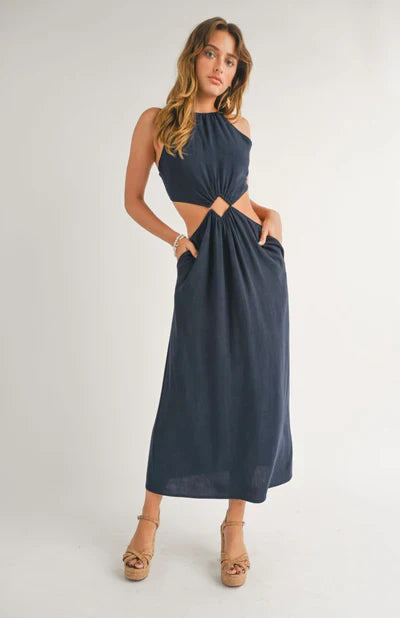 Sadie & Sage Diamond Cutout Maxi Dress