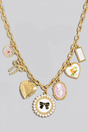 Assorted Charms Chain Necklace