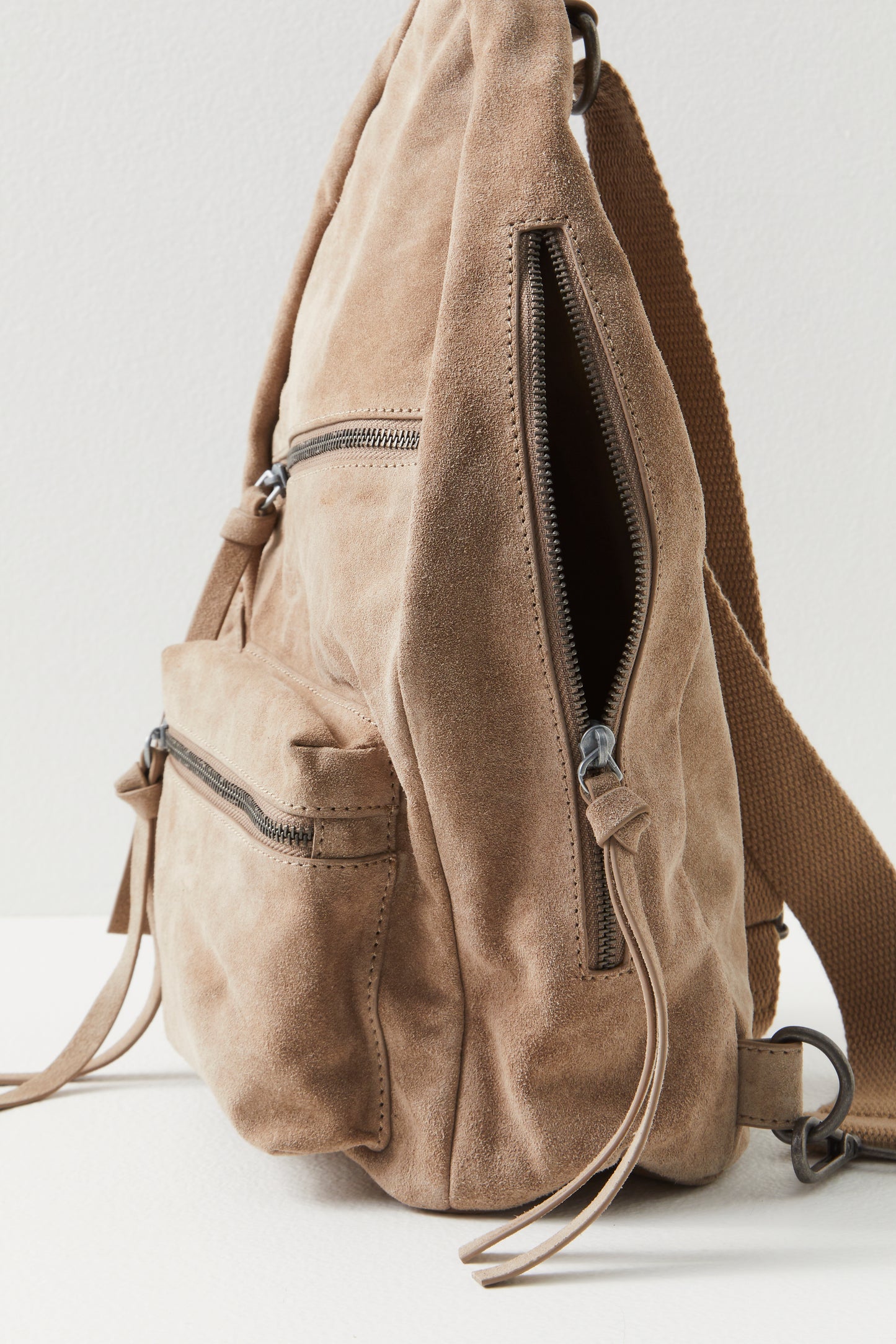 Free People Oxford Suede Sling Backpack