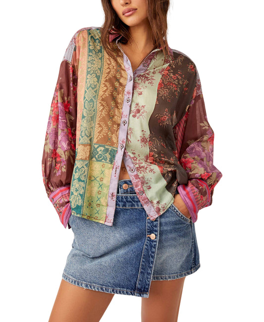 Free People Flower Patch Top