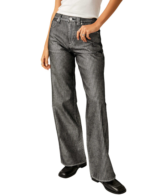 Free People Tinsley Metallic Stripe Pant