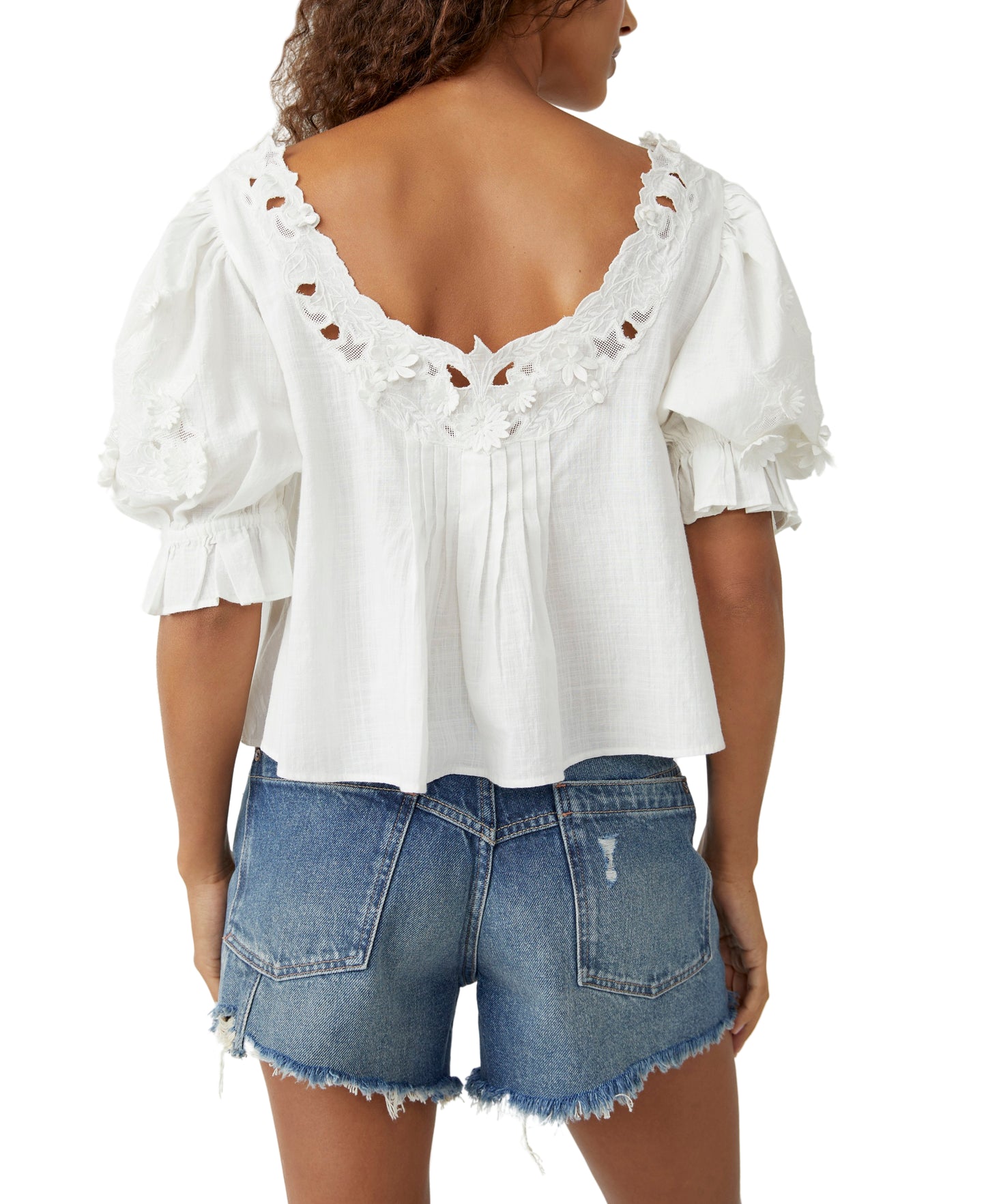 Free People Sophie Embroidered Top