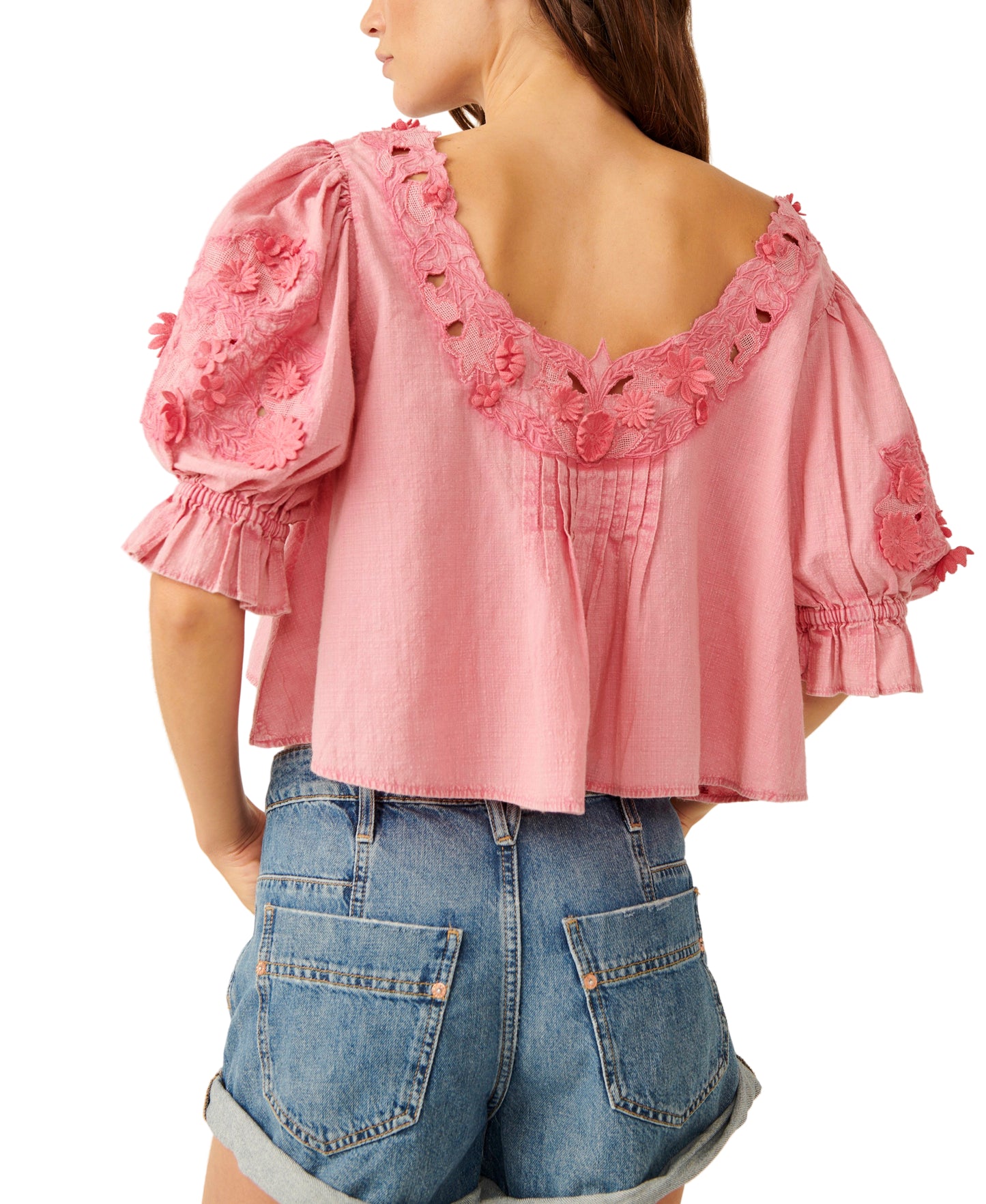 Free People Sophie Embroidered Top