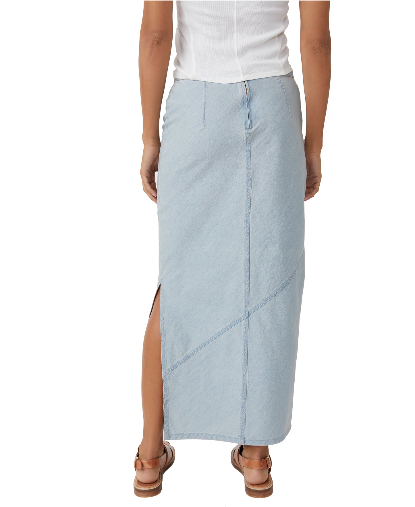 Free People Muse Moment Mid Rise Slip Skirt