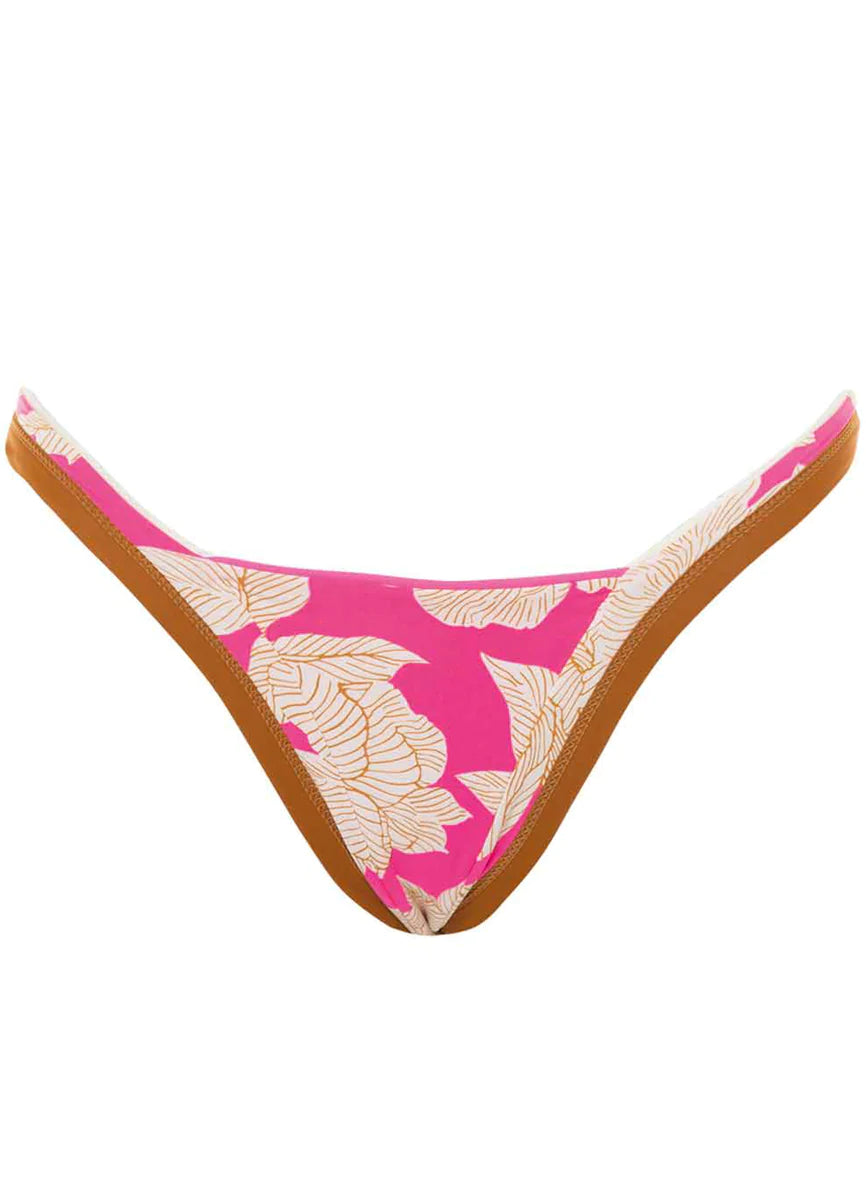 Maaji Radiant Pink Trinity Double V Bikini Bottom