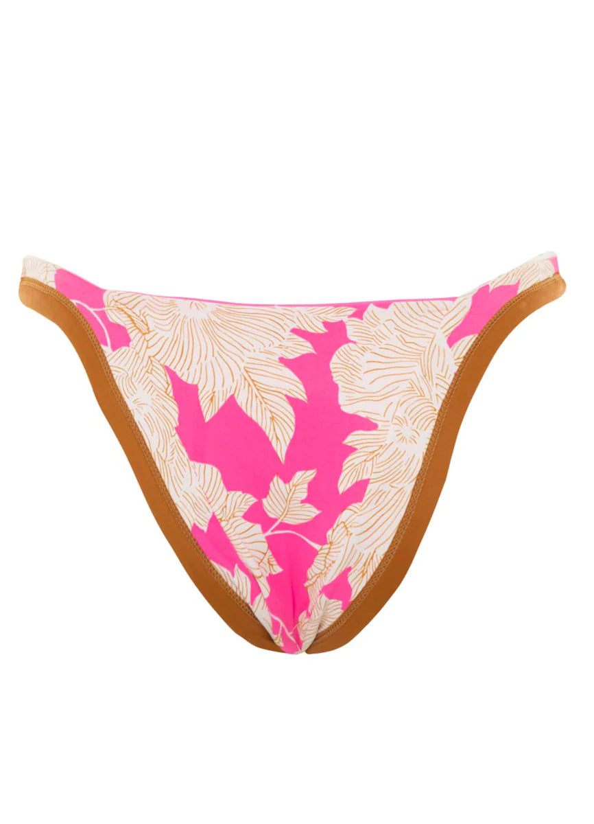 Maaji Radiant Pink Trinity Double V Bikini Bottom