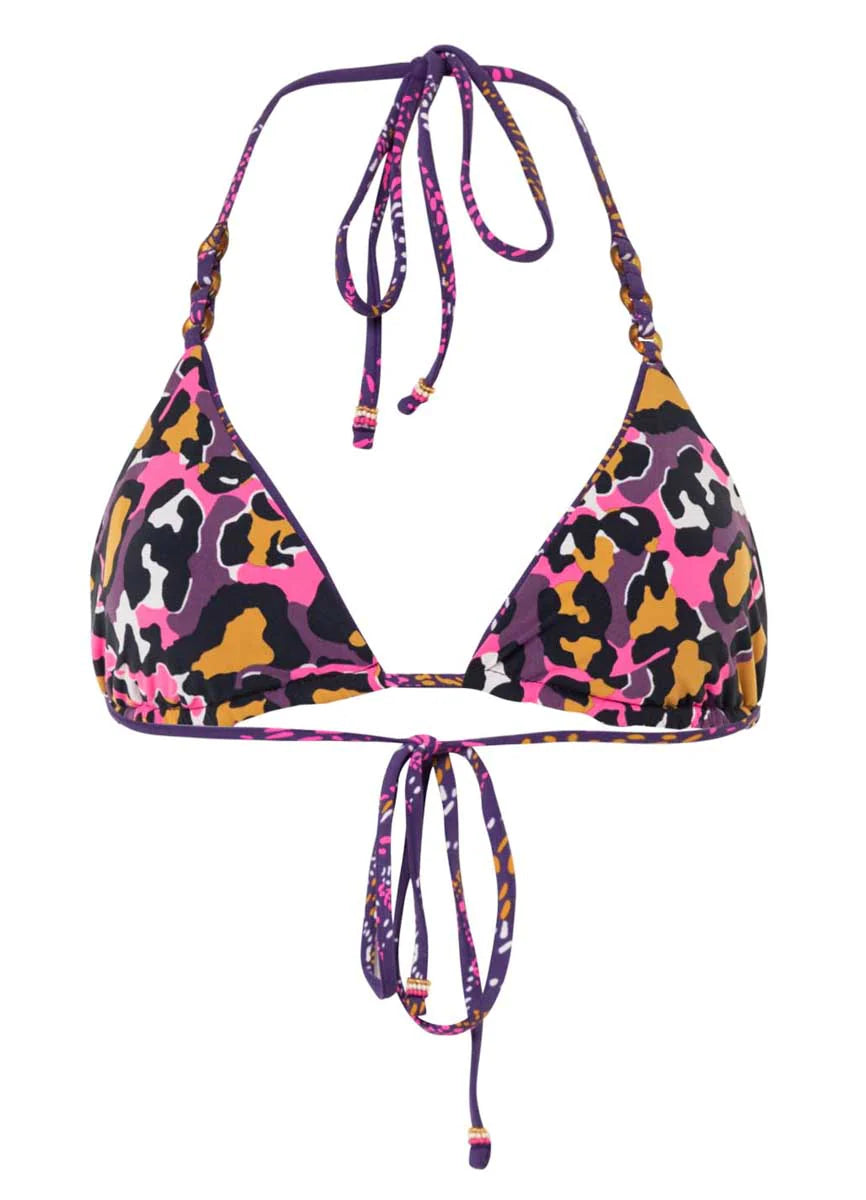 Maaji Batik Floral Balmy Rings Sliding Triangle Bikini Top