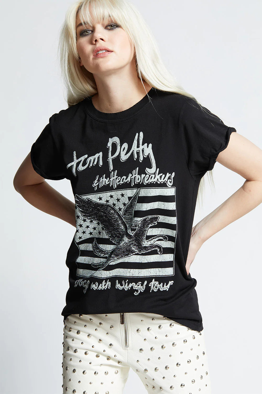 Recycled Karma Tom Petty Dogs With Wings Tour Tee