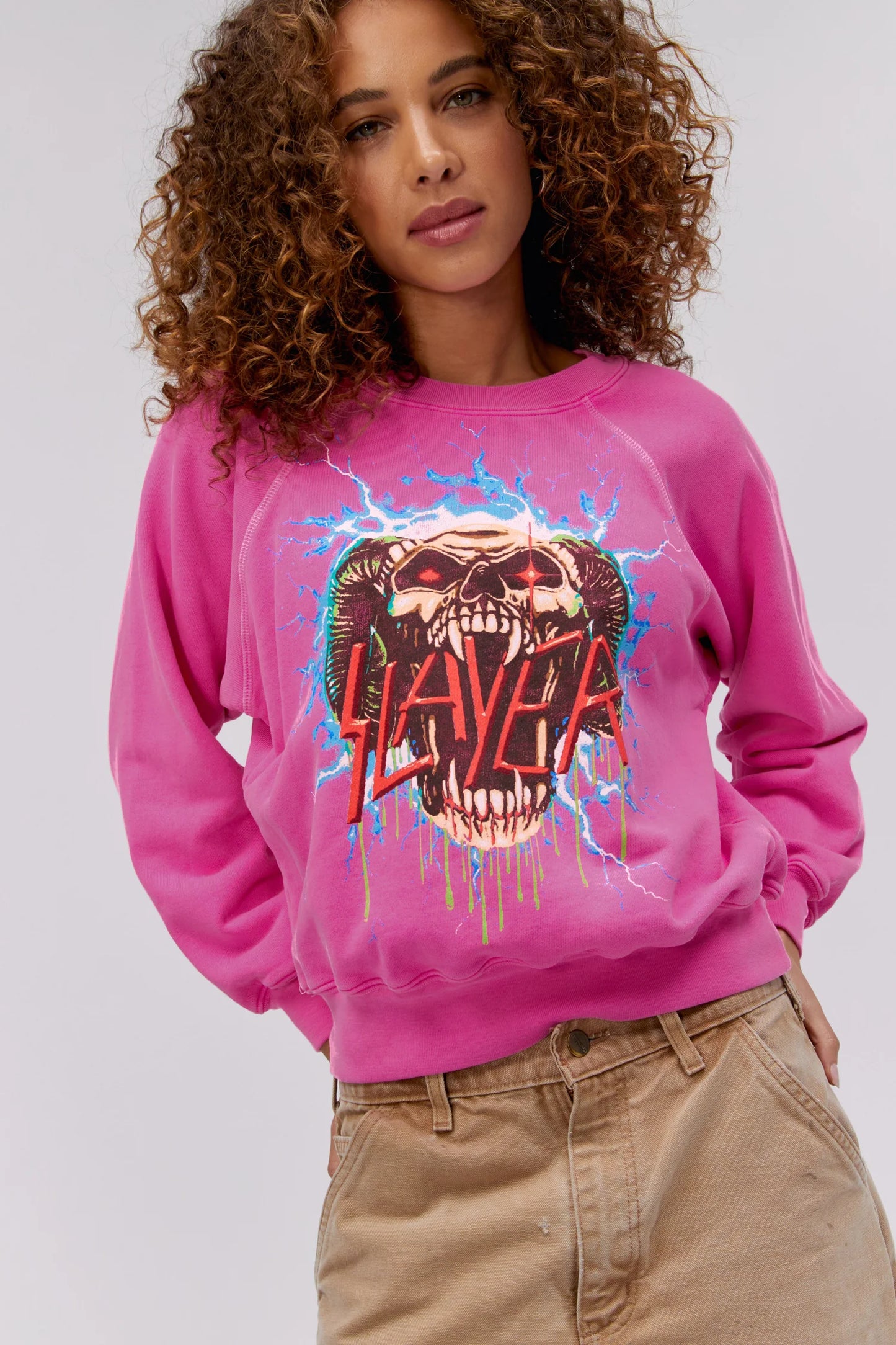 Daydreamer Slayer Electrified Raglan Crew