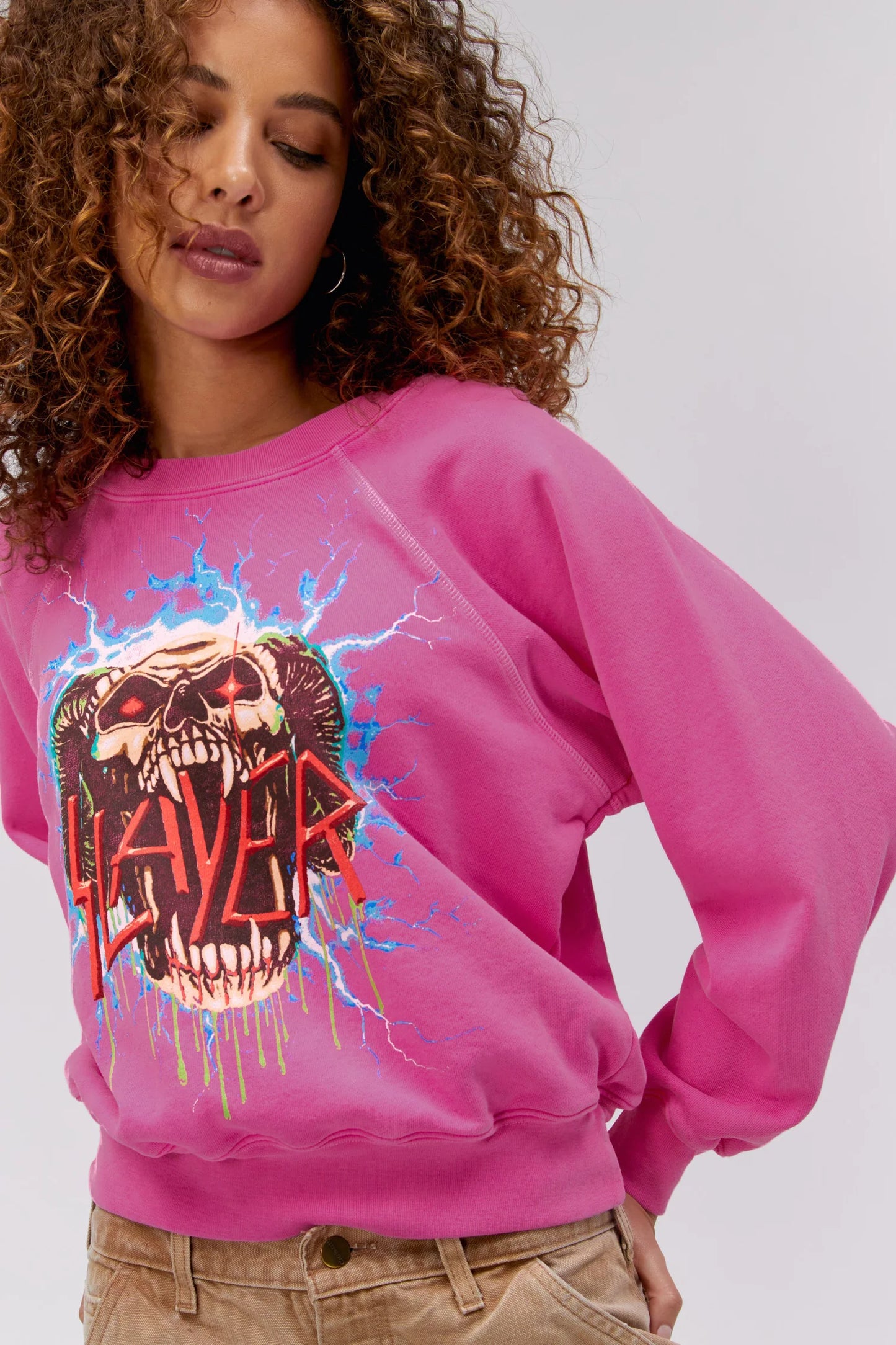 Daydreamer Slayer Electrified Raglan Crew