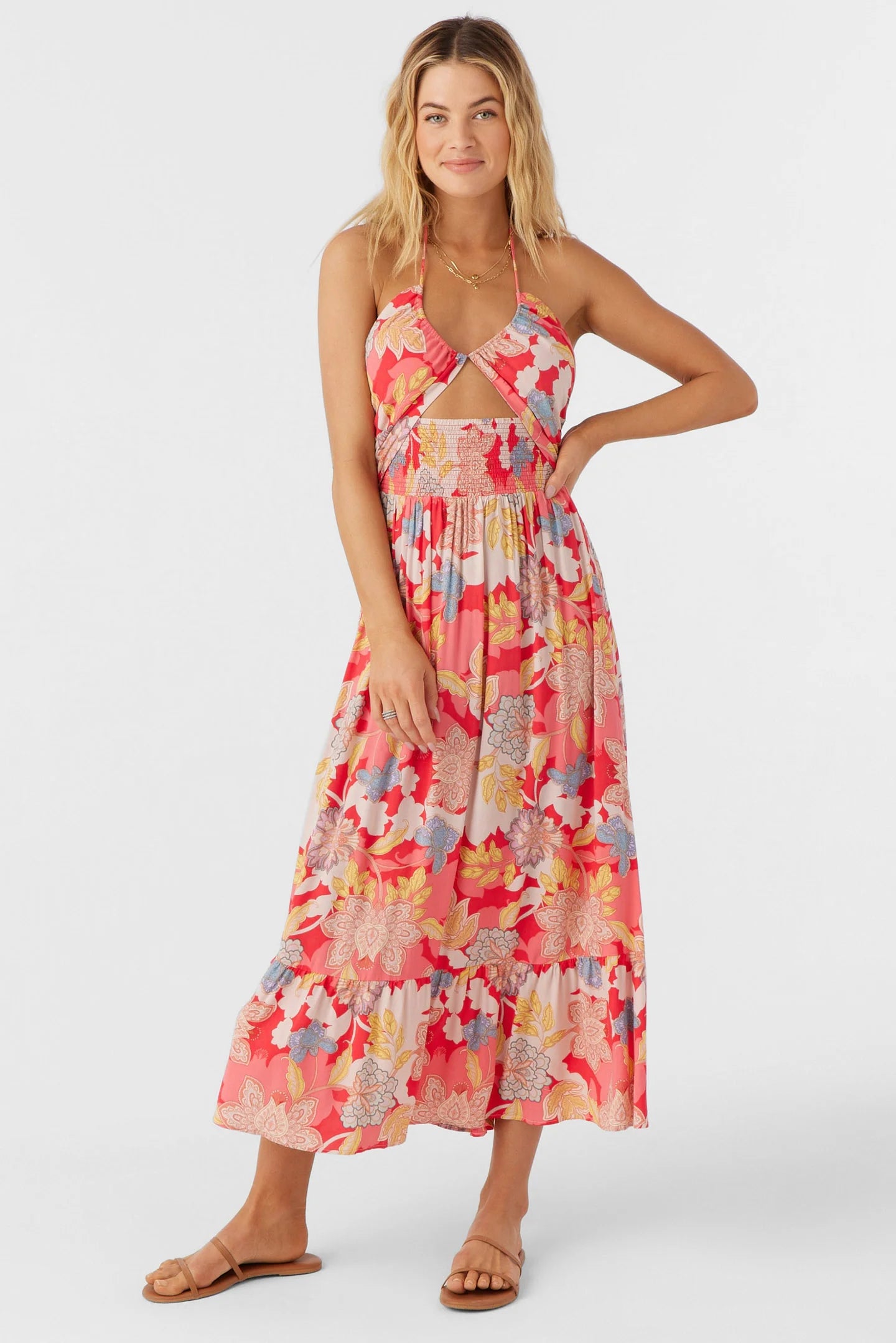O'Neill Kynlee Antalya Floral Midi Dress