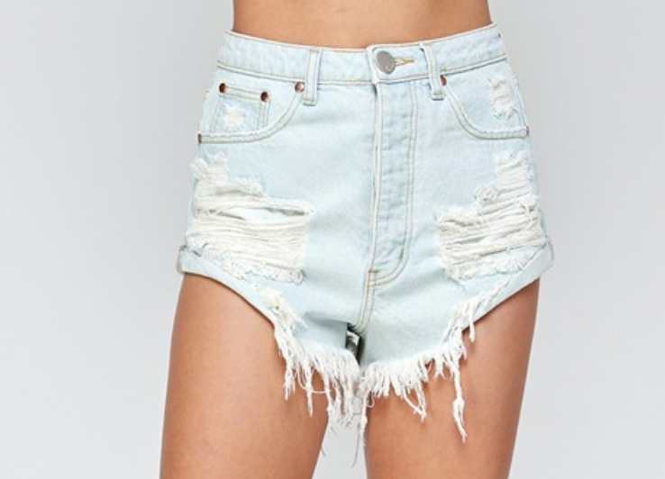 Dallyn Distressed Denim Short