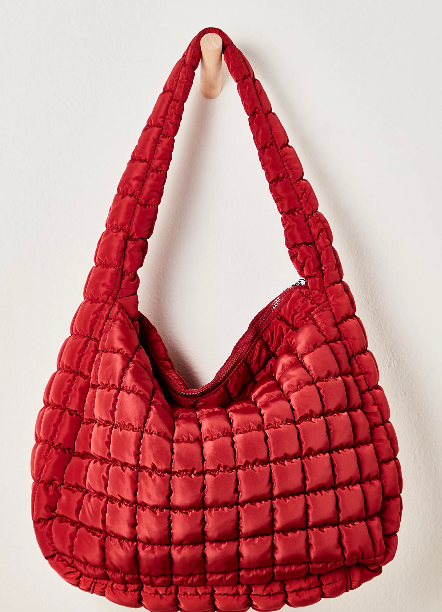 Free people movement quilted carryall sour cherry