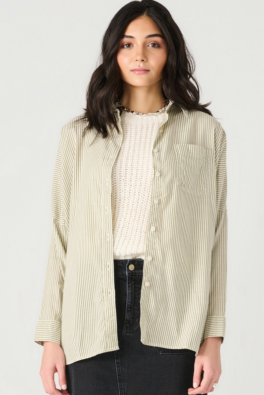 Dex LS Oversized Button Front Shirt