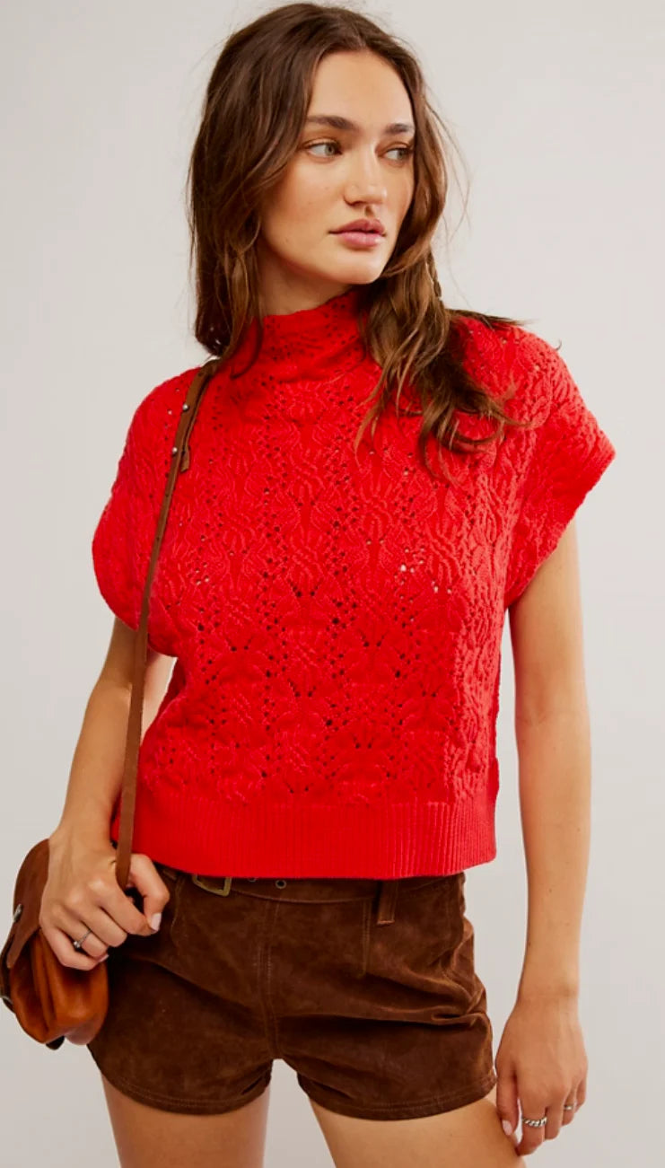 Free People Vickie Mock Neck Sweater