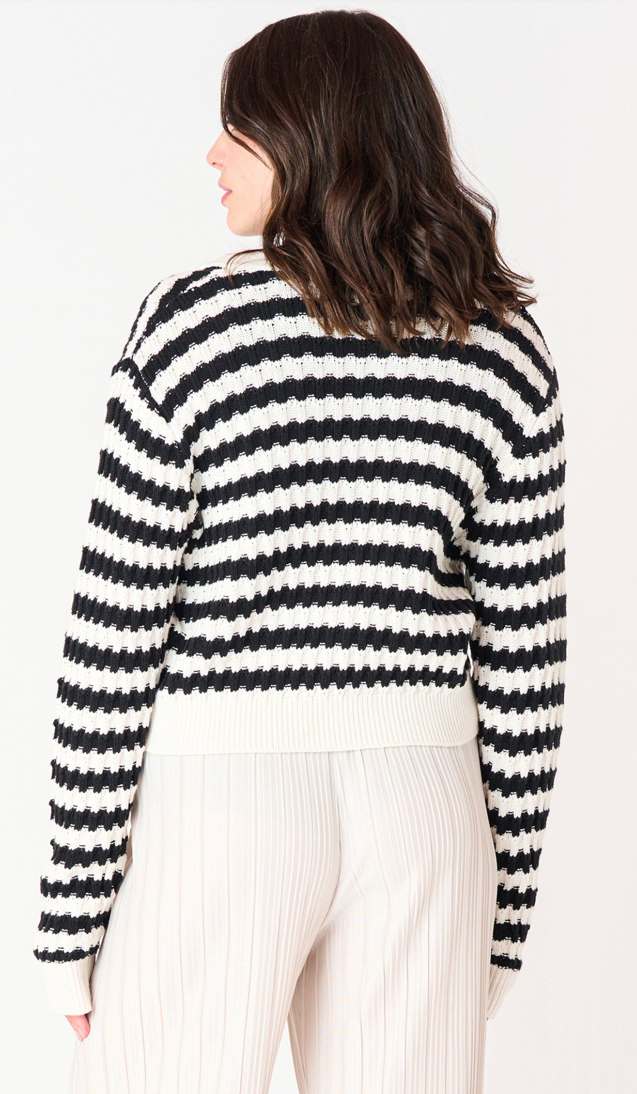 Dex Textured Striped Cardigan